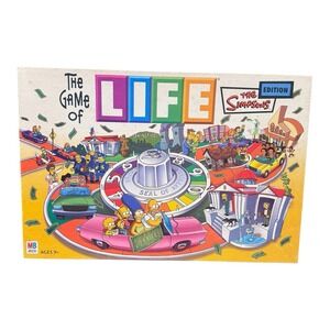 Simpsons Game of Life Board Game 2004 Milton Bradley Complete VTG Family Game